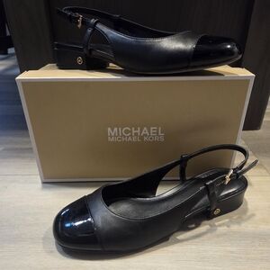 Michael Kors Black Patent Leather Flats